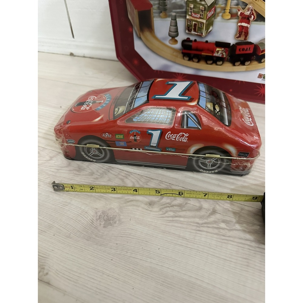 Collectible‎ 1998 Coca Cola "Coke" Race Car Tin #1 The Tin Box Co. Of America